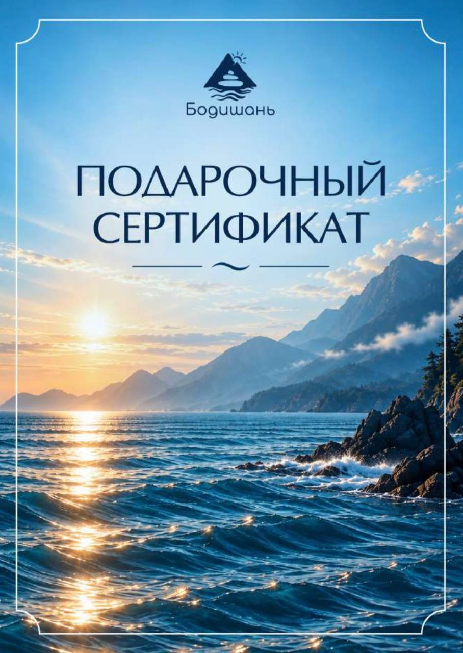 Подарочный сертификат «На сумму», лицевая сторона